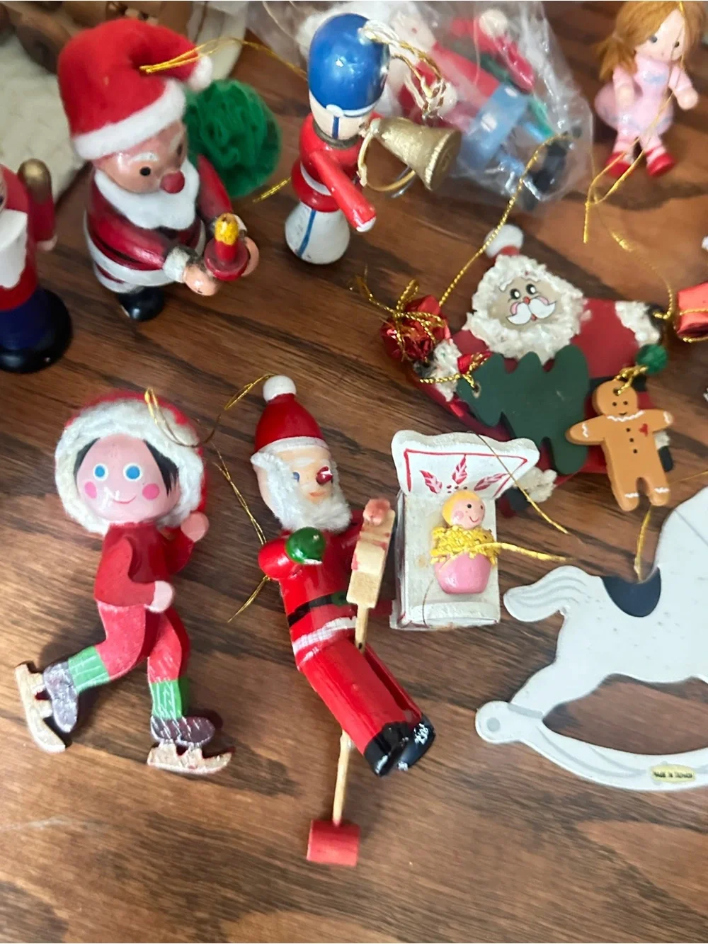 Vintage lot of 33 Christmas ornaments